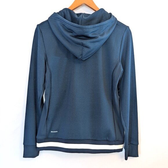 Le Coq Sportif | Navy Blue Spell Out French Active Zip Up Hoodie | Size Large - Picture 7 of 14